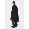 CuStomellow Men S Black caShmere Blended Balmacaan Coat Cwcaw25611bkx