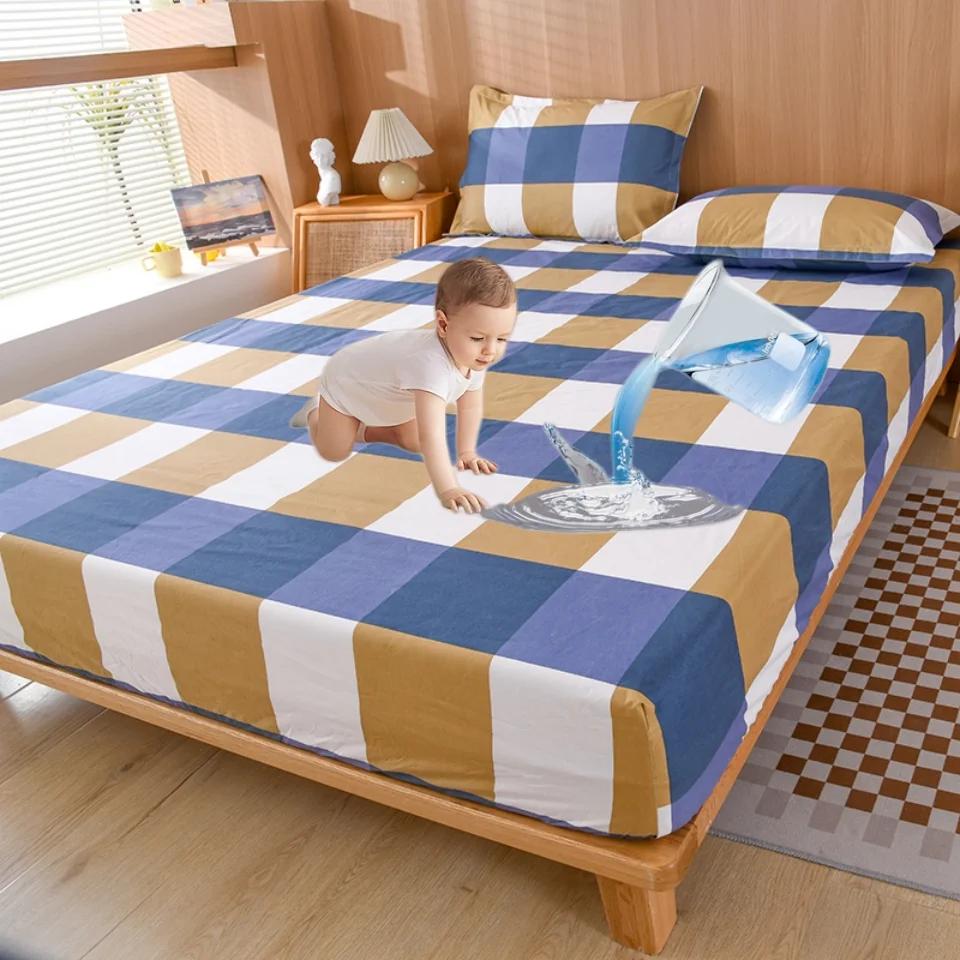 Wodoodporny ochraniacz na materac, oddychający bezszelestny ochraniacz na materac, gładki dżersejowy pokrowiec na materac, prześcieradło z gumką