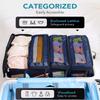 Suitcase Organizer Travel Luggage Organizers Hanging Shelve Packing Small Compartments Collapsible Hanging Clothes Storage Bags