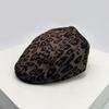 1 pezzo Y2K Moda Retrò Stampa Leopardata Cappelli Forward per Uomo e Donna Ombrellino da Sole da Esterno Nicchia Strada Ins Tendenza Cappello Piatto da Giornalaio