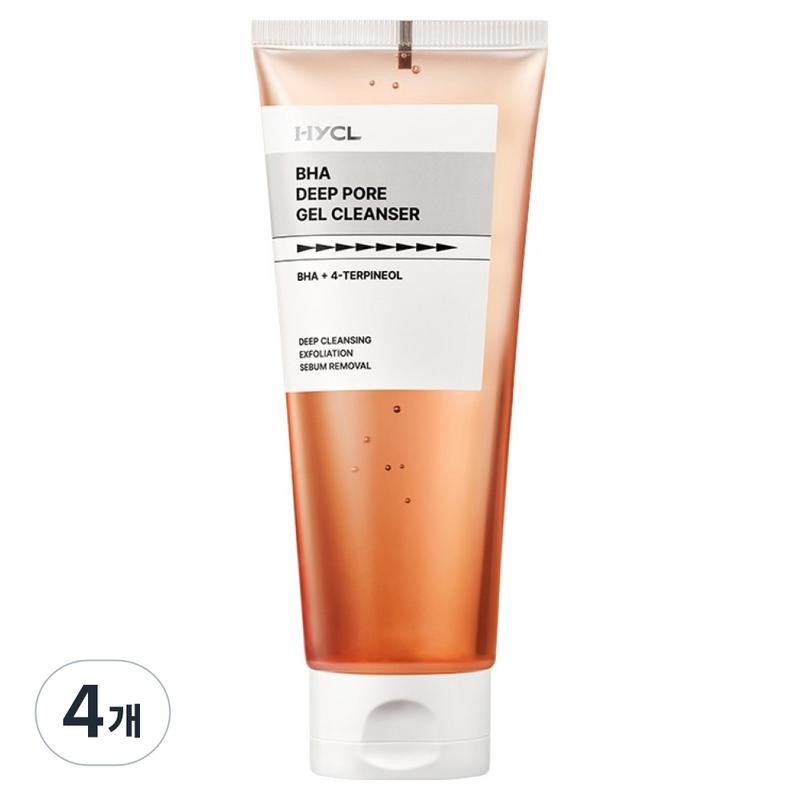 Hycle BHA Deep Pore Gel Cleanser, 150ml, 4 pcs