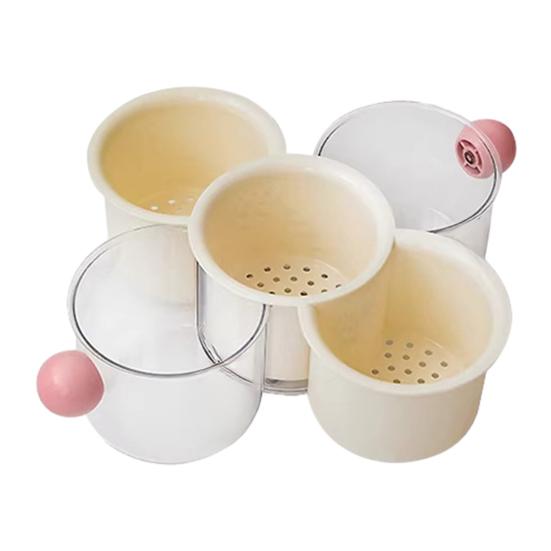 Rotating Divided Hot Pot Serving Tray Stackable Vegetable Ingredient Organizer with Draining Function Space-Saving Prep Platter for Family Meals &