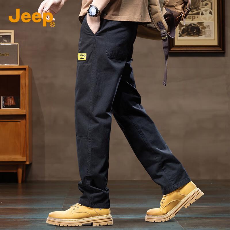 

Jeep Men s Straight-Leg Cotton Casual Workwear Pants 2XL