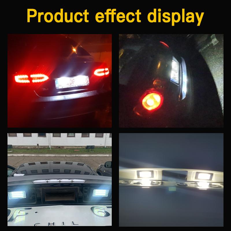 2pcs For Volkswagen Passat B6 R36 ( For Clip In Version Only ) 2006-2010 Sharan 7N 2011-2013 LED Number License Plate Light Lamp