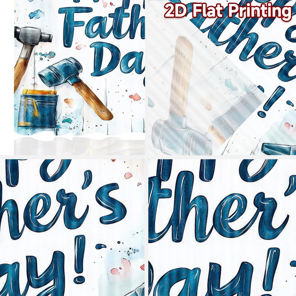 2D Flat Photography Backdrop Party Backdrop Father's Day Tools 100% Polyester Festive Wall Decor Use for Holiday Portraits