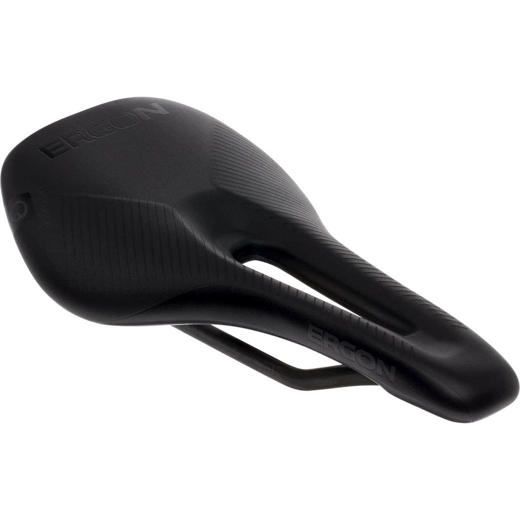 Ergon SR Pro Carbon Ergonomic Comfort Bicycle Saddle For and Gravel Bikes Stealth Black - Road, Race, Women's M/L