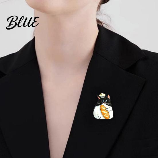 Cat Jewelry Brooch Pin Cartoon Design Zinc Alloy with Full