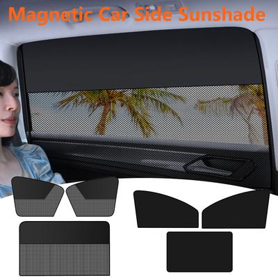 Magnetic Car Sun Shade UV Protection Car Curtain Car Window Sunshade Rear Window Mesh Sun Visor Summer Protection Window Film