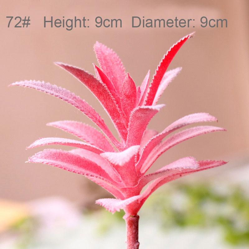 Konstgjorda Suckulenter Växter Vit Rosa Grön Plast Falska Växter Landskap Bonsai plantas artificiales Hem Trädgård Dekoration