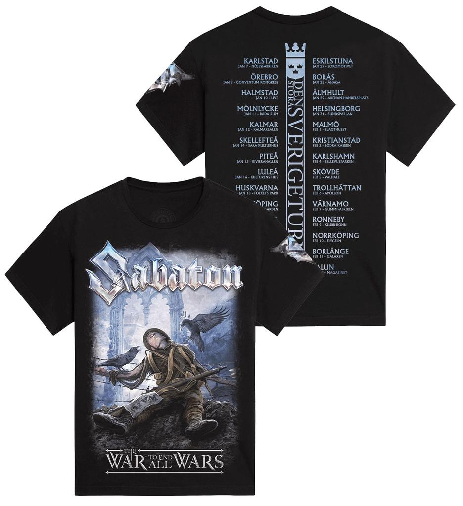 Heavy Metal Band T-shirt Swedish Pagans Sabaton Herr Dam Överdimensionerade Y2k Street Hiphop Casual Lösa Högkvalitativa T-shirts
