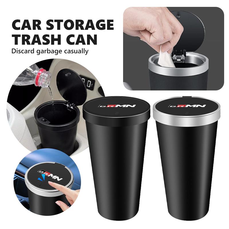Car Interior Trash Can Garbage Case Storage Box Accessories For Toyota Gazoo Racing TRD Corolla Yaris Chr Auris Rav4 Prado UL8