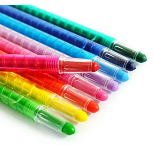 PORORO Mechanical Colored Pencil Set – 12 Colors, Twist-Up Coloring Pencils for Kids