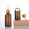 Fashionable Brown Dropper Bottle: 5-100ml Essential Oil, Cosmetic, Original Liquid, Dilution & Travel Sample Container