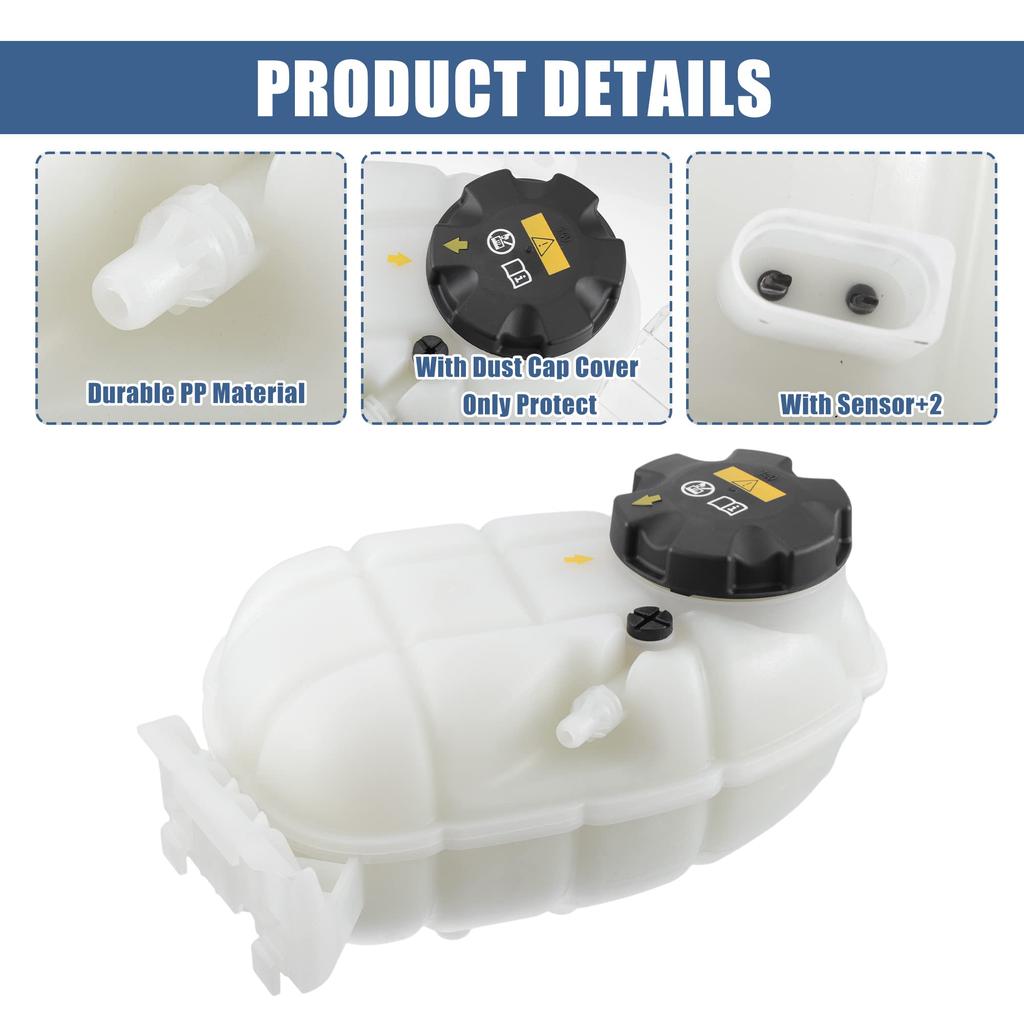 X AUTOHAUX Coolant Radiator Reservoir Tank 17137642160, Coolant Overflow Expansion Bottle with Cap and Sensor for BMW 328d M2 435i 335i