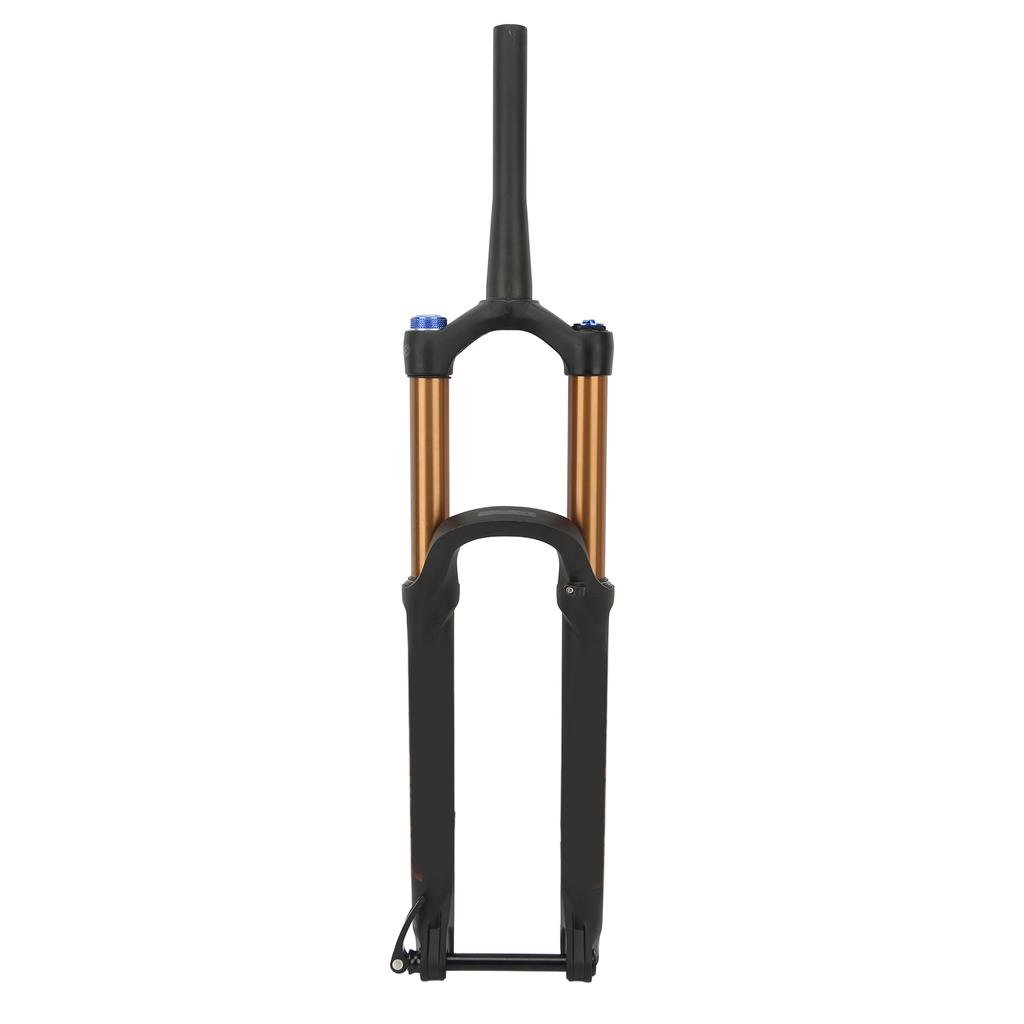 27.5 Inch Mountain Bike Suspension Fork 175mm Stroke Bicycle Front Fork Tapered Steerer Manual Lockout Gold