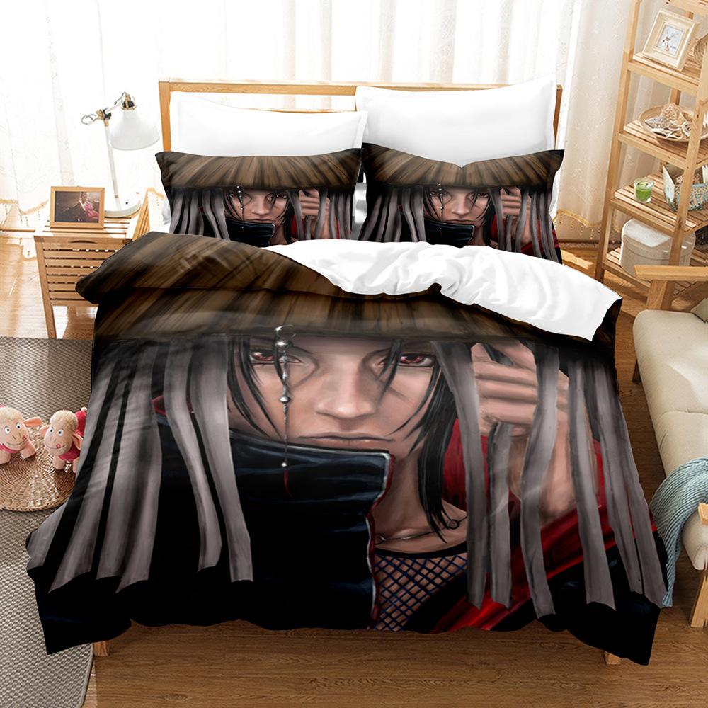 Home Textiles Naruto Quilt Cover 3D Digital Printing Three-Piece Set