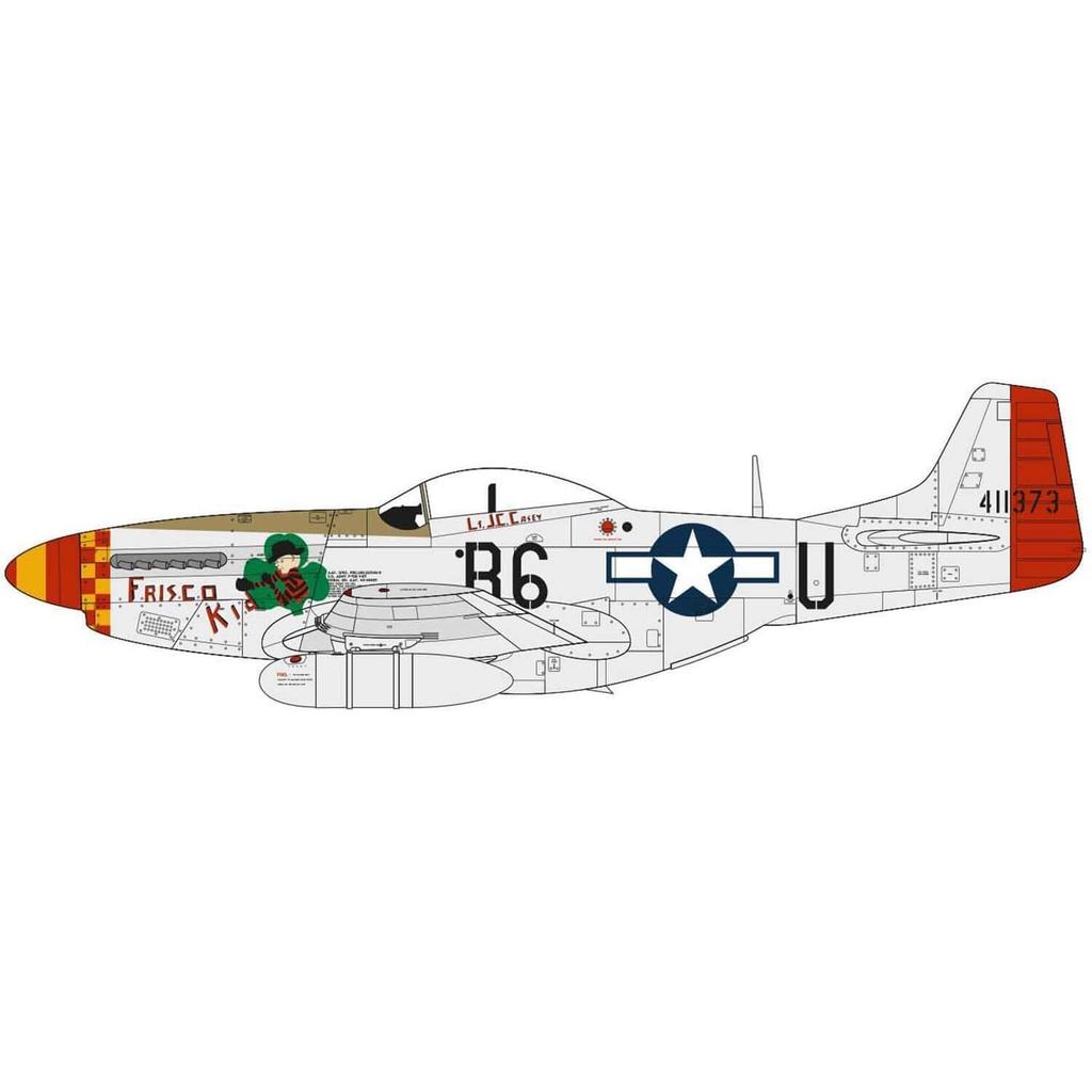 Airfix 1/48 scale US Army Air Forces North American P-51D Mustang plastic model kit X-5131A