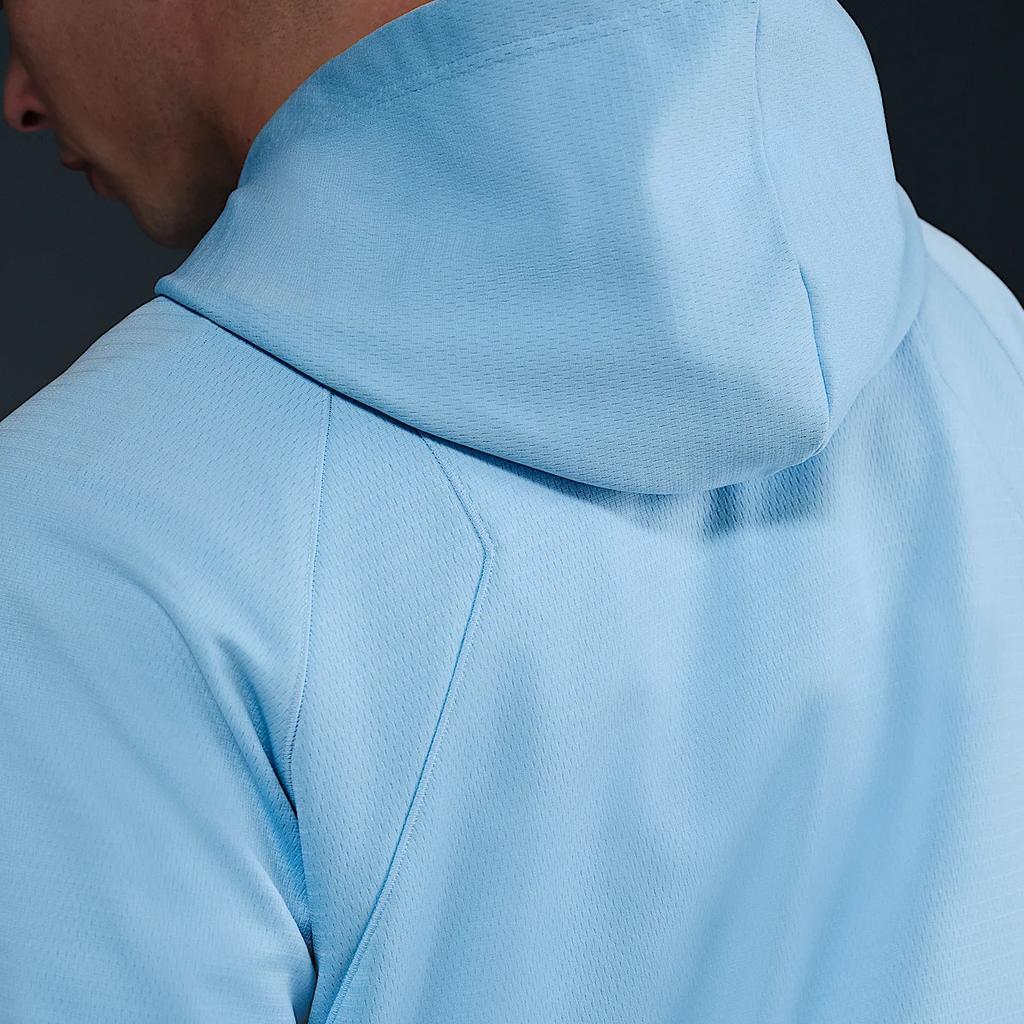 Nike Therma-Fit Swoosh Kobe Fashion Hoodie Herren Hoodies Mind-Blau Weiß HJ8109-422