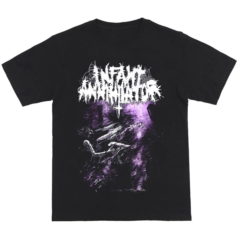 Винтажная футболка унисекс для любителей музыки группы Infant Annihilator, хлопковая, черная, все размеры S