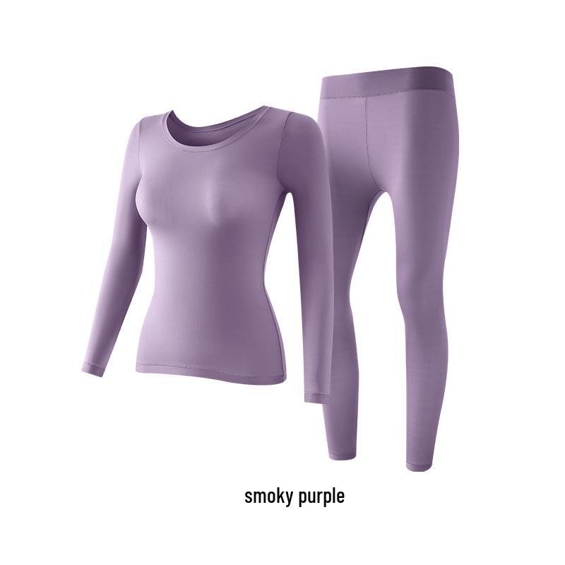 

Женский бесшовный термобазовый слой - Утягивающее, приятное к коже, тонкое и утепляющее нижнее белье для осени XL (Recommended for 130 - 170 jin)