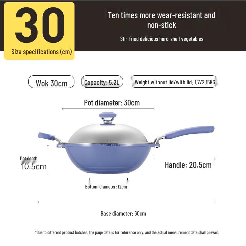 COOKER KING 30cm Titanium Non-stick Wok
