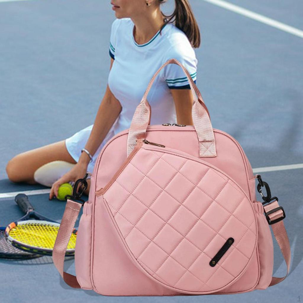 Tennis Bag Badminton Racket Fitness Sport Large Beginners Portable Oxford Cloth for Women Men