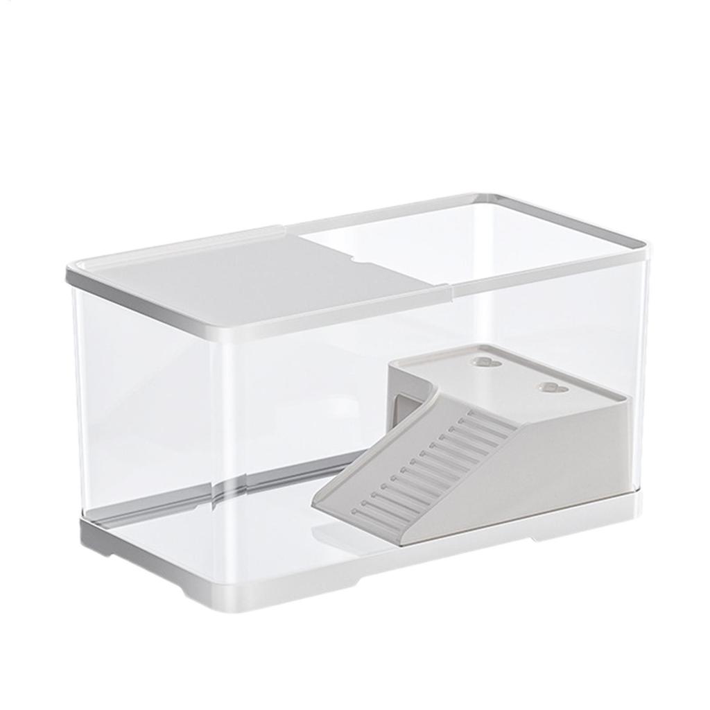 Turtle Aquarium Reptile Tank Household Aquarium Habitat Aquatic Tortoise Aquarium  Hydroponic Tank Fish Tank Vivarium Box