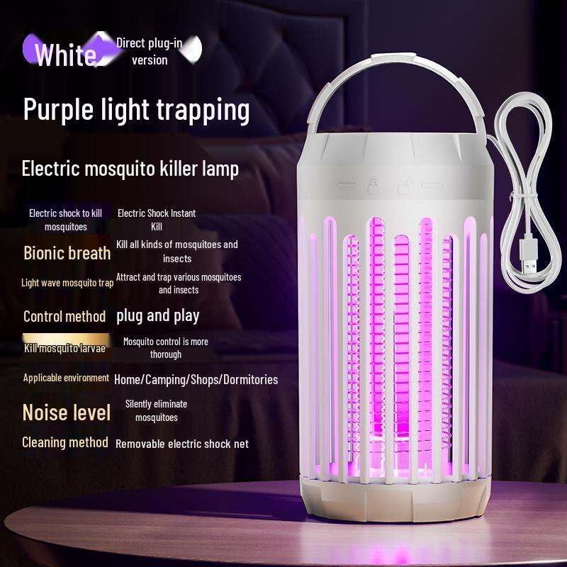 Romeinse Kolom USB Elektrische Muggenverdelger Lamp voor Binnen/Buiten Gebruik - Veilig voor Moeder en Baby