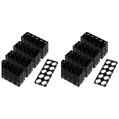HHO-40Pcs 18650 Lithium Cell Spacer 2X5 Cell Spacer 18650 Lithium Battery Plastic Holder Bracket For DIY Battery Pack