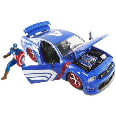 JADA TOYS JADA TOYS Mini Auto Größe HWR Marvel 2006 Ford Mustang GT America 26067 1/24 Mit Captain