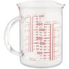 iwaki Heat-Resistant Glass Measuring Cup, 300ml, with Handle, BTMC300T-R
