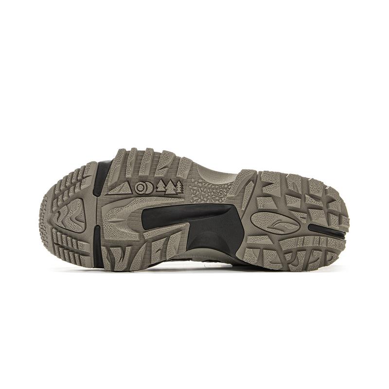 New LiNing CF Tracing, Xingye Cushioning Abrasion Resistant Lightweight Low Top Hiking Shoes Unisex Mica Obsidian Gray AGLU073-9