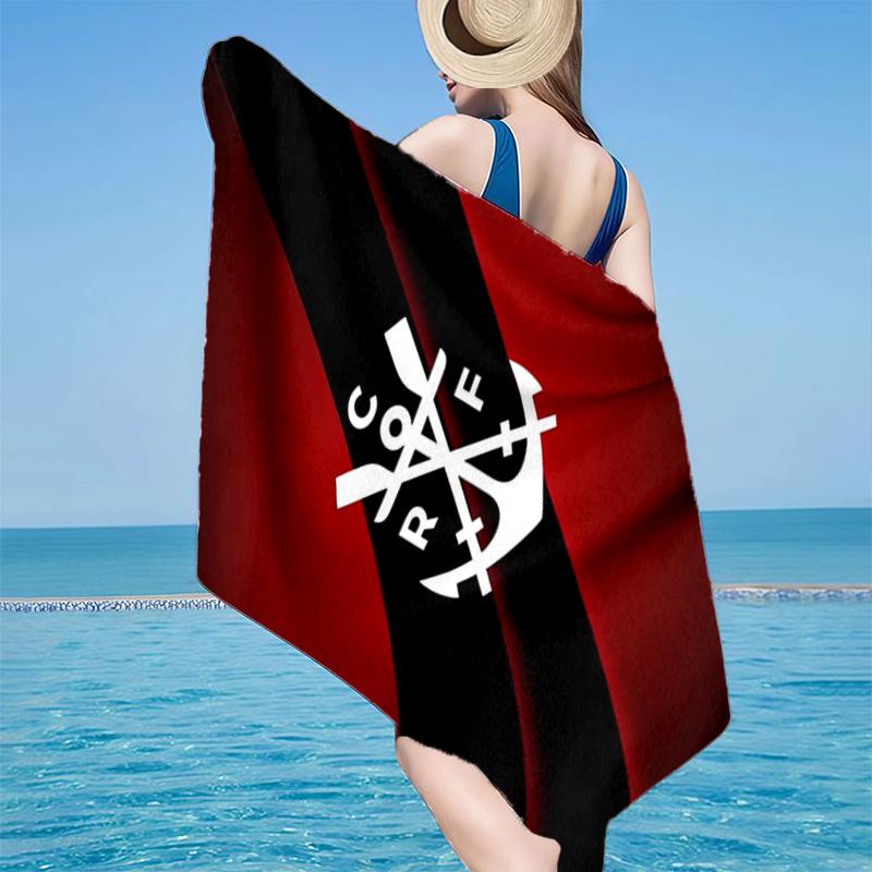 Serviette de plage Emblème de Club de Football, Microfibre Super Douce, Cadeau pour Elle/Lui, Anniversaire, pour Piscine, Plage, Voyage, Décoration d'Intérieur Cadeaux pour Fans