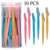 3/30/40Pcs Eyebrow Trimmer Makeup Beauty Tools Safe Eye Brow Razor Face Body Hair Removal Shaver Blades Eyebrows Shaping Knife