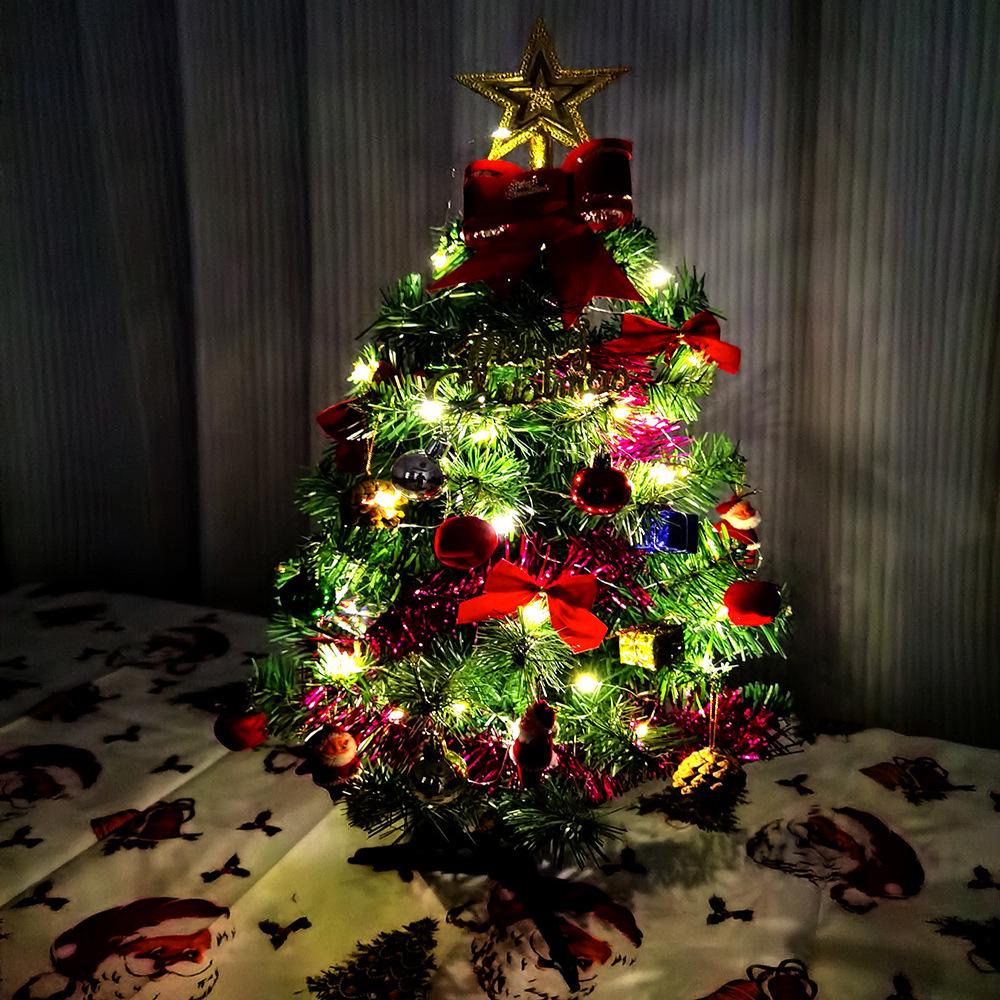 60cm Mini Desktop Christmas Tree with Ornament Set
