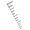 180 Pcs 304 Stainless Steel Self Tapping Screws M3 M4 M5 M6 Truss Head Wood Screws Flat Head Coarse Threaded Assortment Set