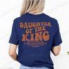 Daughter of The King T-shirts, Aesthetic Christian Tshirts, Women's Religious Shirt, Bible Verse Tees, Christian Church Tops