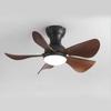 22/29 palcový minikoridor Smallhouse DC motorové stropní ventilátory s dálkovým ovládáním Niklový stropní ventilátor s LED světly Moderní