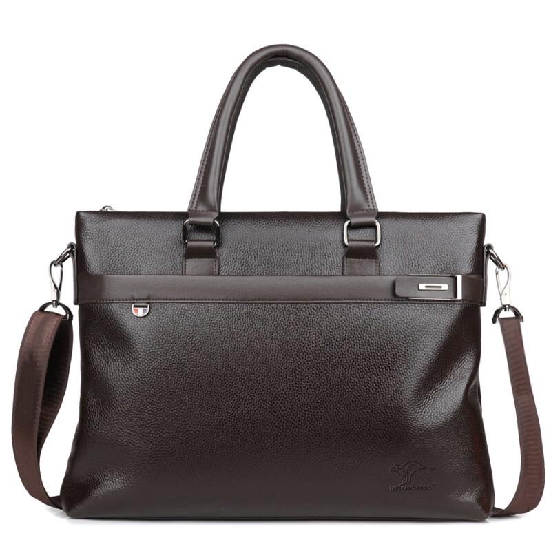 MDNG Men's Leather Laptop Messenger Bag