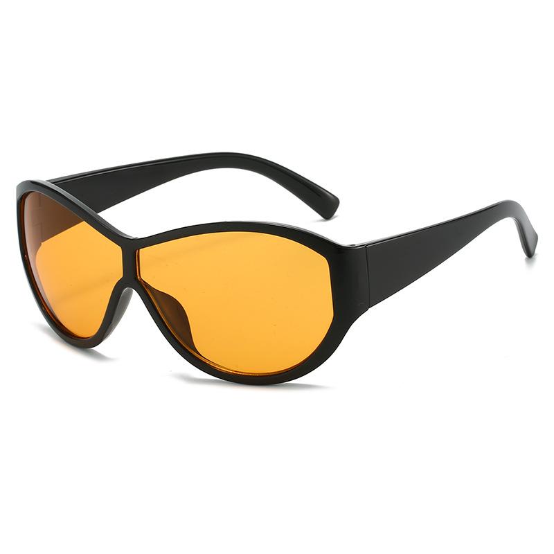 

JYL TS Square Blue Light Blocking Glasses Oversized For Plain Vision KD97208 A-2336 рыжая