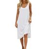 Women's Fashion Round Neck Sleeveless Tank Top  Colour Casual Underwear Home Dress