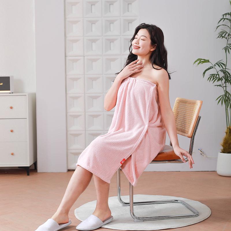 Merbau Dámský bezramínkový rychleschnoucí župan: Absorpční, Ideální pro salony, Froté župan bez bavlny.