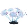 Colorful Silicone Simulation Coral  Ornaments Realistic Mushroom Shape Aquarium Fishbowl Glowing