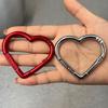 Elegant Engraved Heart Keychain Buckle Rustproof Zinc Alloy Creative Accessory For Keys Backpack Jewelry Gift