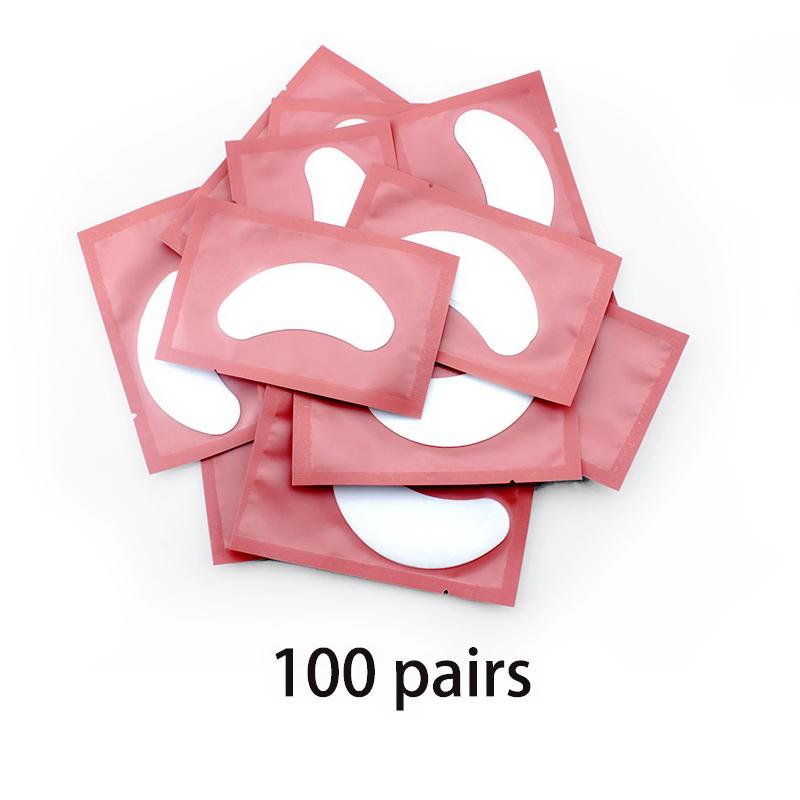 50/100 PCS Patches for Eyelash Extension Under Eye Pads Eyelash Patches Free Sticker False Eyelashe Custom Logo Make Up Tools