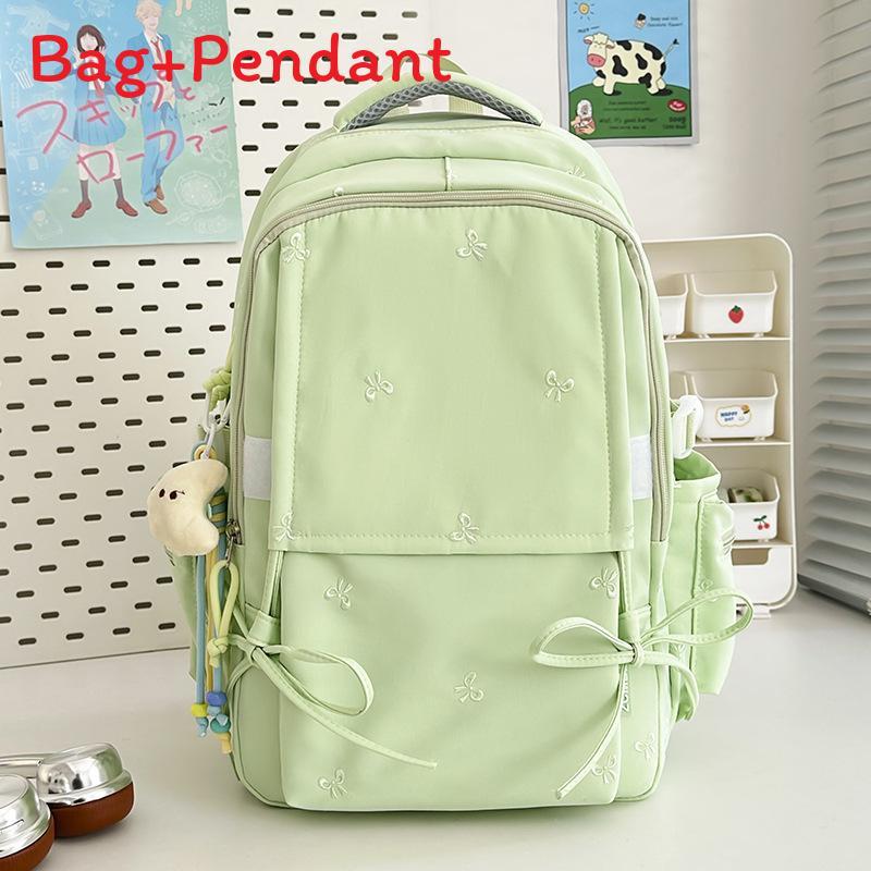 Youthful Nylon Backpack For Girls With Large Capacity And Ergonomic Shoulder Straps For School Use