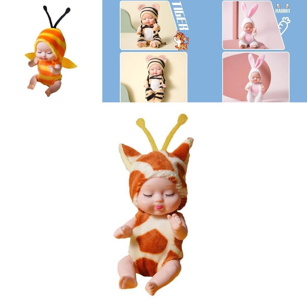 Crafted Lifelike Sleeping Newborn Baby Doll With Rotatable Limbs**