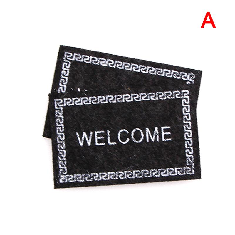 Different Types 1:12 Dollhouse Handmade Woven Mini Floor Rug Cover Carpet for Dolls House Bedroom Bathroom Living Room Decor