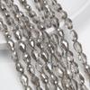 1 Strang 8x12mm Abstandshalter Wassertropfen Perlen AB Glanz Glas Kristall Perlen Armbänder für Damen Zubehör Perlen für Schmuckherstellung