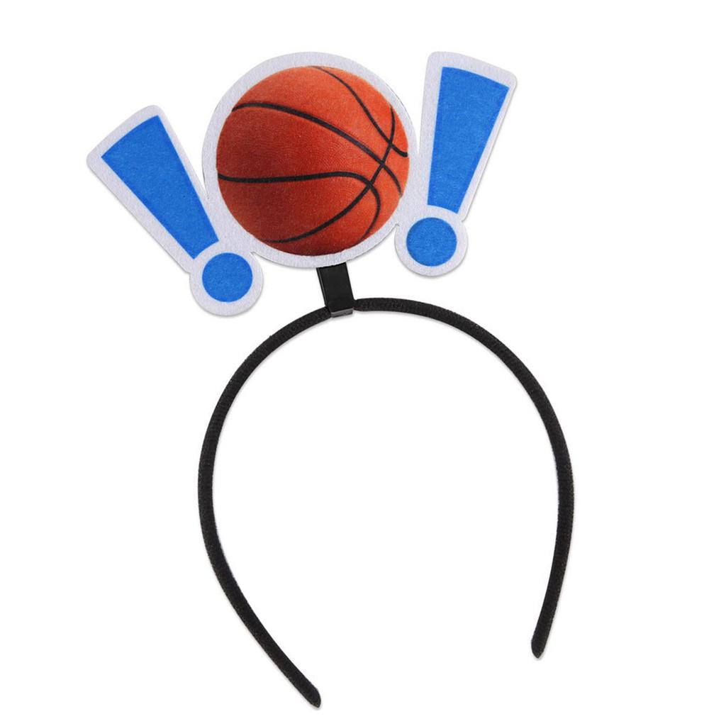 Comfortable Basketball Headband For Boys Girls Fabric Sport Theme Head Accessory Team Spirit Cheerleader Headwear